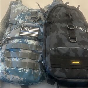 Digital Camo Backpack - Blue and Gray